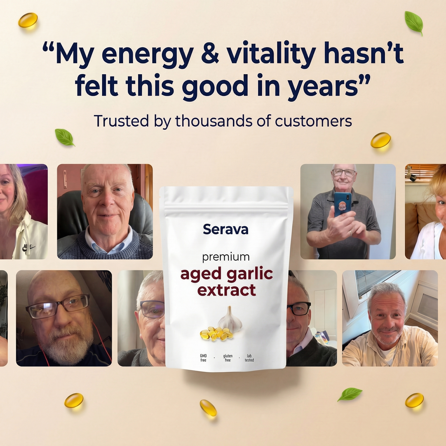 Serava™ Aged Garlic Extract - Clinically Studied Blood Pressure Support