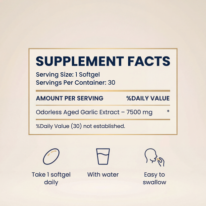 Serava™ Aged Garlic Extract - Clinically Studied Blood Pressure Support